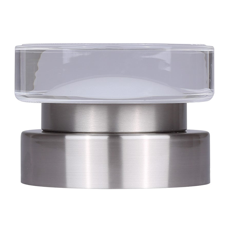 Canarm Benni 5in 1-Light LED Wall Sconce | Brushed Nickel and Acrylic Shade | Hallway & Entryway | 5.375 x 5.375 x 3.75 in | Model LWL296A05BN