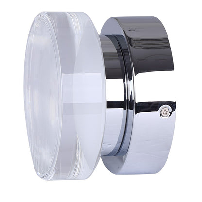 Canarm Benni 5in 1-Light LED Wall Sconce | Chrome and Acrylic Shade | Hallway & Entryway | 5.375 x 5.375 x 3.75 in | Model LWL296A05CH