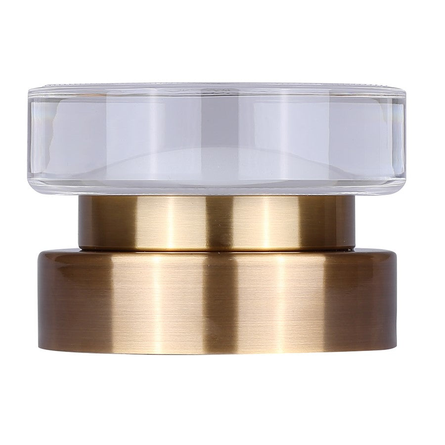 Canarm Benni 5in 1-Light Wall Sconce | Modern Gold and Acrylic | Hallway & Bathroom | 5 x 5 x 3 in | Model LWL296A05GD