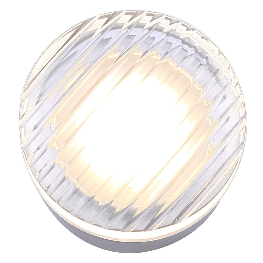 Canarm Benni 5in 1-Light Wall Sconce | Modern Brushed Nickel and Acrylic | Hallway & Bathroom | 5 x 5 x 3 in | Model LWL297A05BN