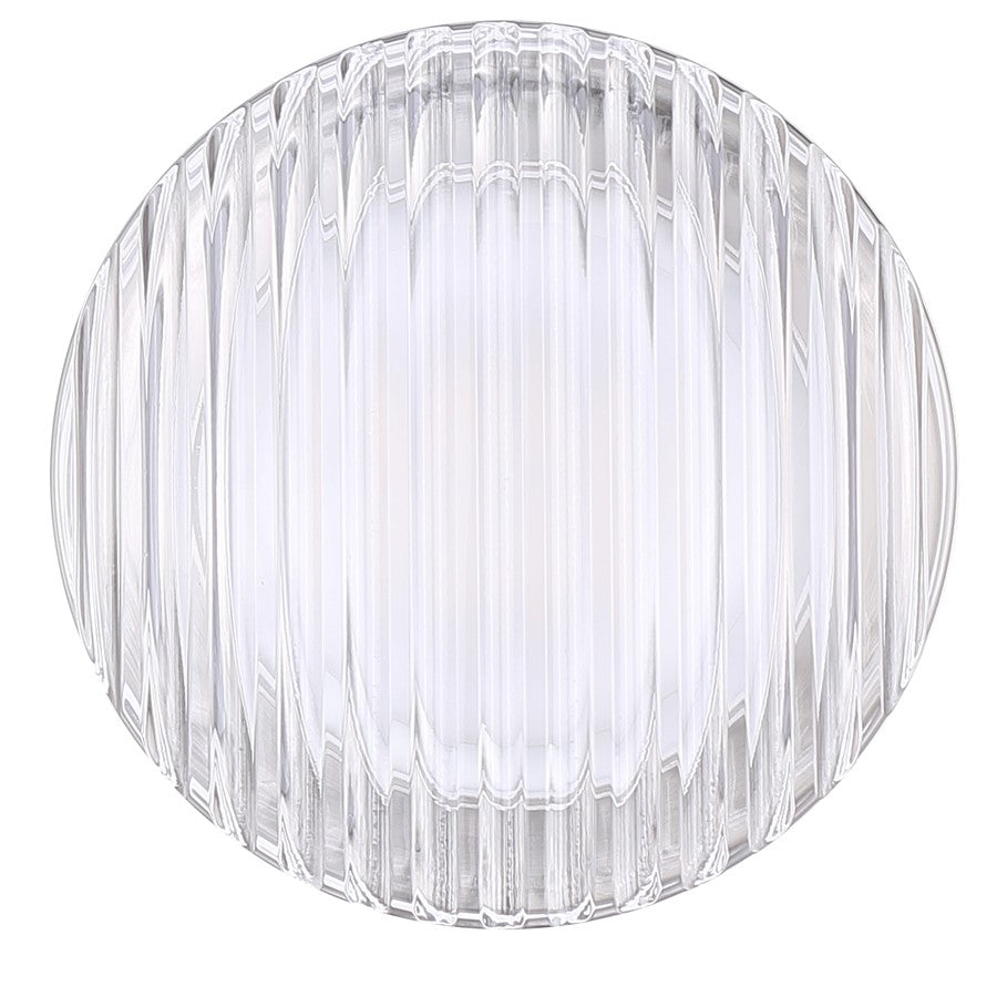 Canarm Benni 5in 1-Light Wall Sconce | Modern Brushed Nickel and Acrylic | Hallway & Bathroom | 5 x 5 x 3 in | Model LWL297A05BN