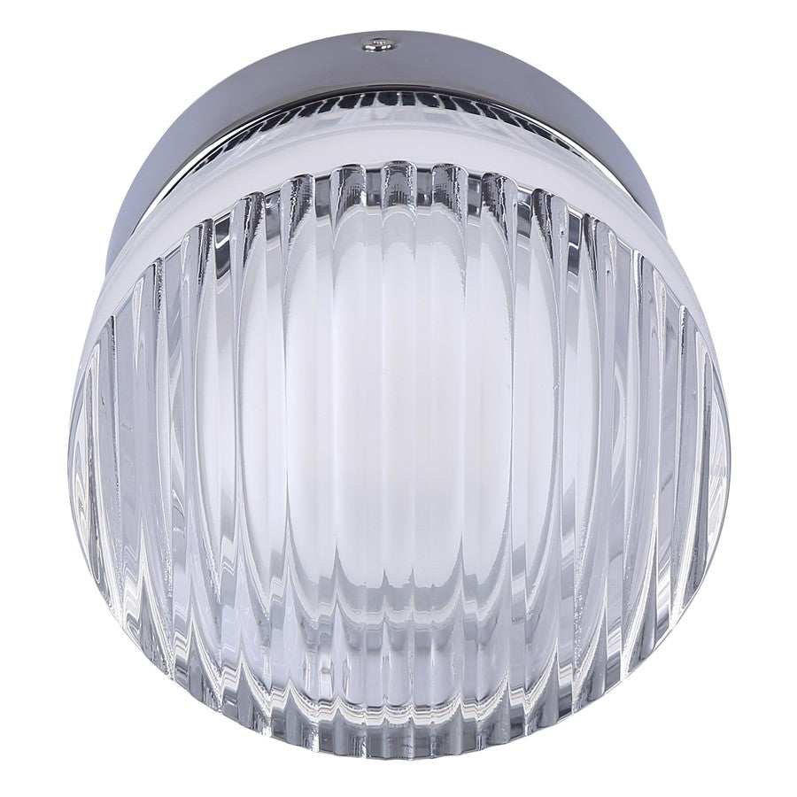 Canarm Benni 5in 1-Light Wall Sconce | Modern Chrome and Acrylic | Hallway & Bathroom | 5 x 5 x 3 in | Model LWL297A05CH