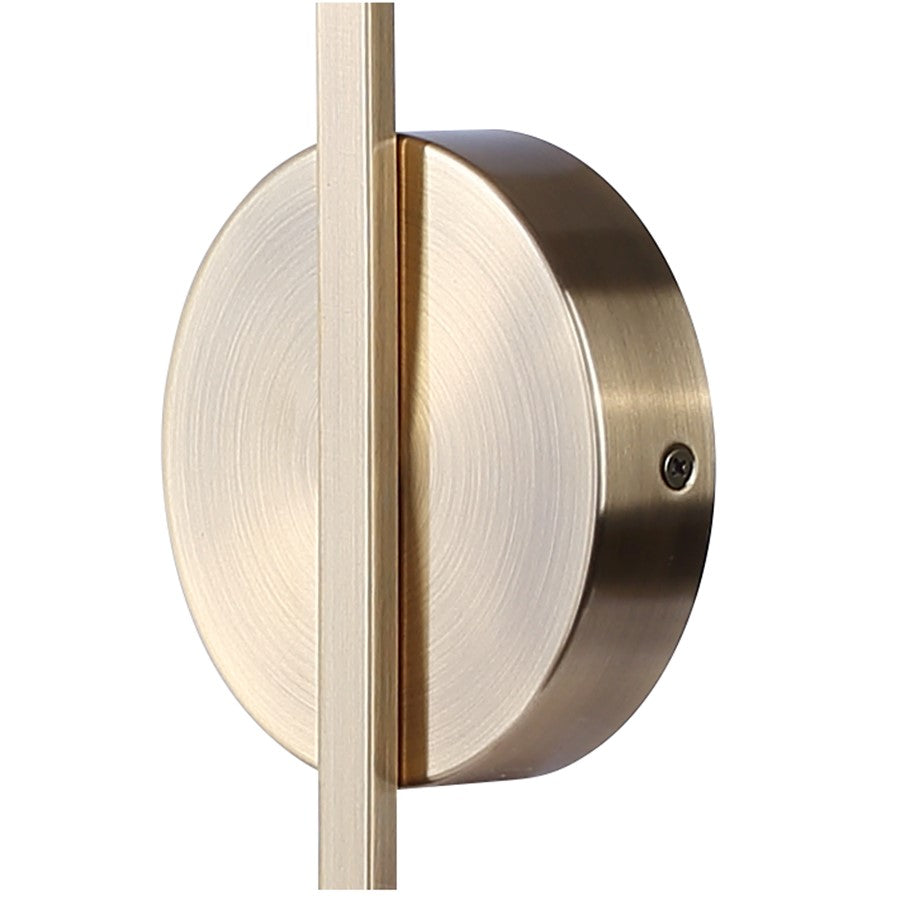Canarm Keaton 25in 1-Light LED Wall Sconce | Matte Black and Gold Acrylic Shade | Bedroom & Hallway Accent Light | Model LWL319A25GD