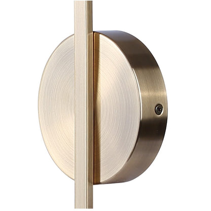 Canarm Keaton 25in 1-Light LED Wall Sconce | Matte Black and Gold Acrylic Shade | Bedroom & Hallway Accent Light | Model LWL319A25GD