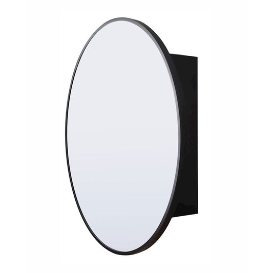 Canarm Medicine 28in Wall Mounted Medicine Cabinet | Matte Black Metal Frame | Bathroom & Powder Room Storage | 28 x 6 x 28 in | Model MCHDC1A2828MBK