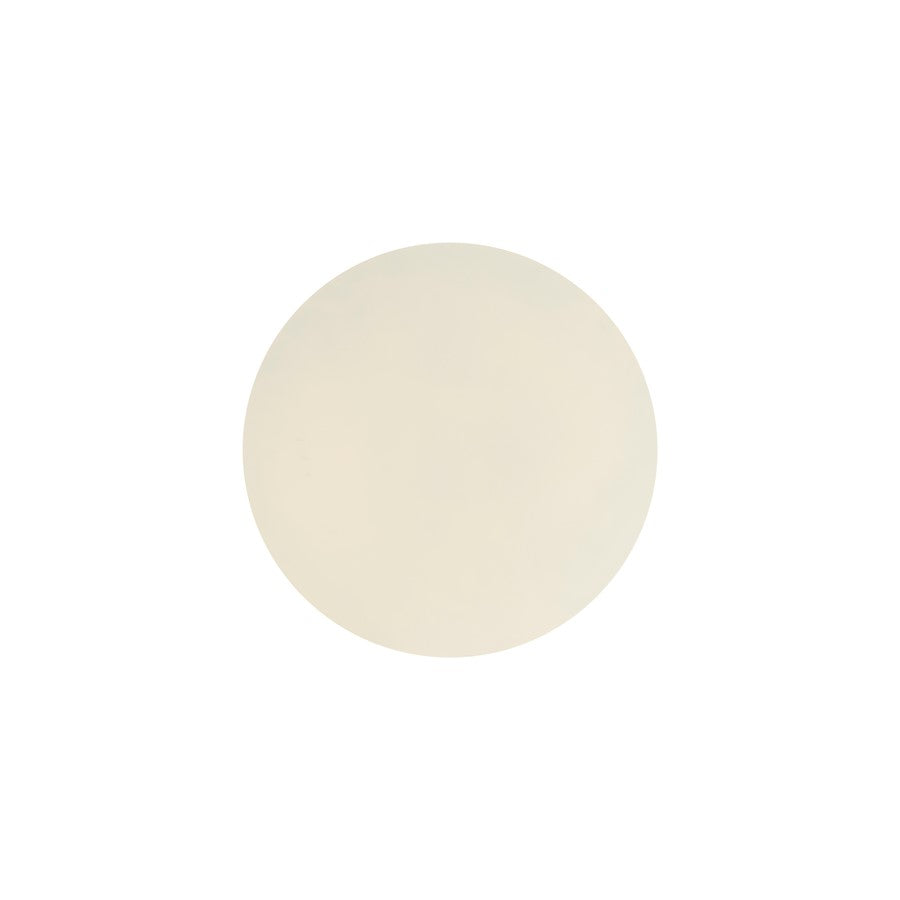 Canarm Safid 19in Round Accent Table | White Aluminum | Living Room & Bedroom Side Table | 19 x 19 x 25 in | Model OM-22026
