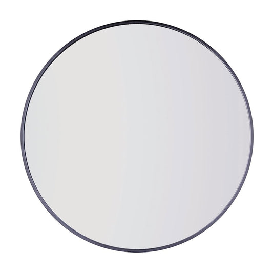 Canarm 32in Black Decor Mirror | Modern Metal Frame | Entryway & Bathroom Wall Mirror | 33 x 1 in | Model R1MBK32