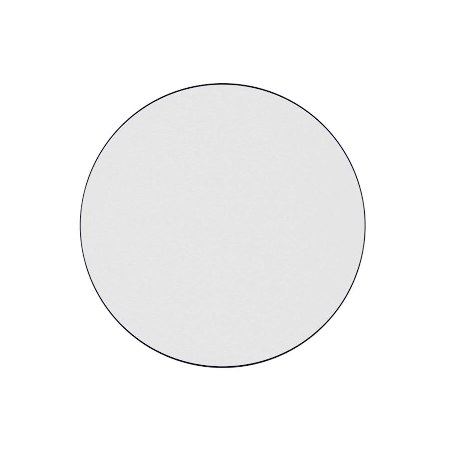 Canarm Carson 32in Round Wall Mirror | Matte Black Metal Frame | Bathroom & Entryway | 32 x 2 in | Model R7MBK32