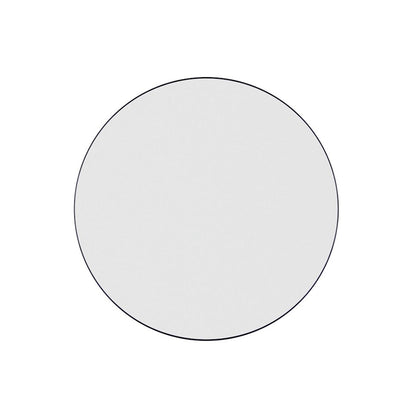 Canarm Carson 32in Round Wall Mirror | Matte Black Metal Frame | Bathroom & Entryway | 32 x 2 in | Model R7MBK32