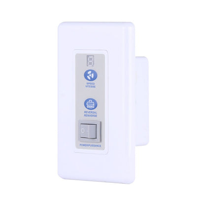 Canarm DC Industrial Fan Wall Control | White Finish | Ceiling Fan Accessory | 10 x 12 x 15 in | Model RREM-DCQ014-W