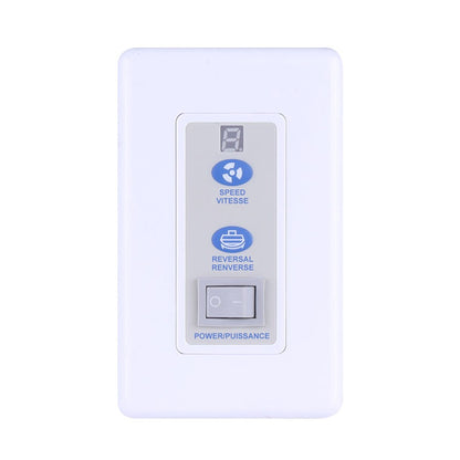 Canarm DC Industrial Fan Wall Control | White Finish | Ceiling Fan Accessory | 10 x 12 x 15 in | Model RREM-DCQ014-W