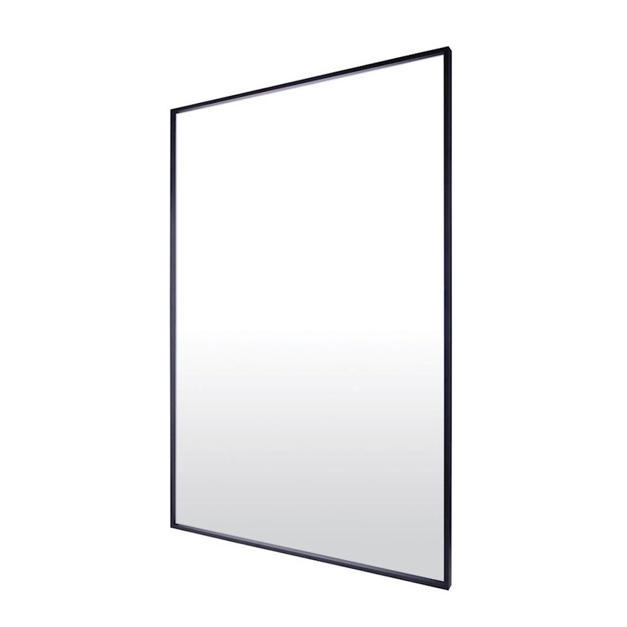 Canarm 28in Black Decor Mirror | Rectangular Metal Frame | Entryway & Bathroom Accent | 28.75 x 1 x 42.75 in | Model RT1MBK2842