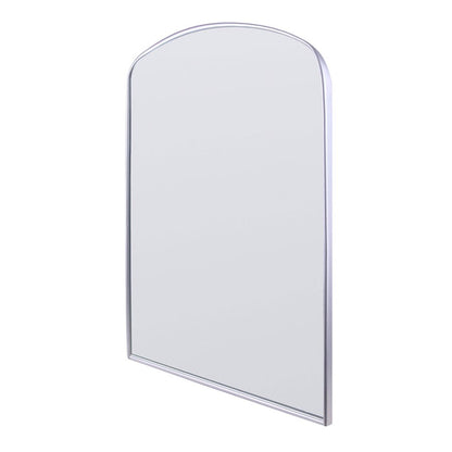 Canarm Gilly 20in Arched Mirror | Matte Brushed Nickel Metal Frame | Entryway & Bathroom Accent | 20 x 1.5 x 32 in | Model RT21BN2032