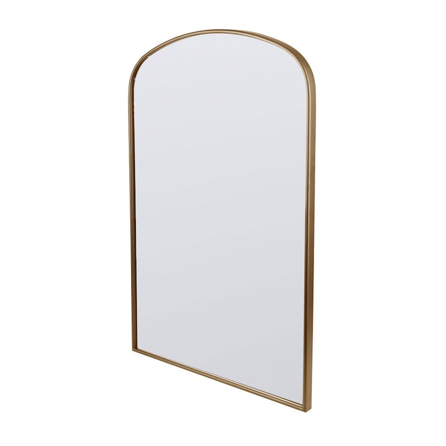 Canarm Gilly 20in Arched Wall Mirror | Gold Metal Frame | Entryway & Bathroom Accent | 20 x 2 x 32 in, Vertical Mount | Model RT21GD2032