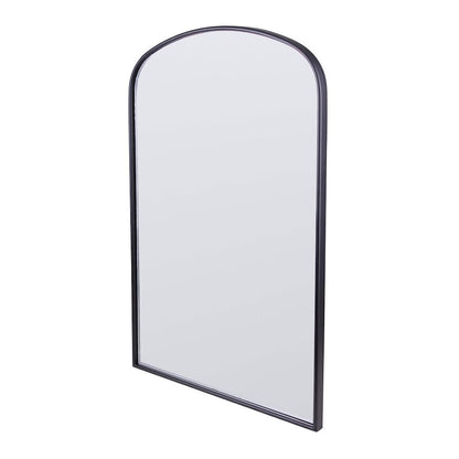 Canarm Gilly 20in Arched Wall Mirror | Matte Black Metal Frame | Entryway & Bathroom Accent | 20 x 2 x 32 in, Vertical Mount | Model RT21MBK2032