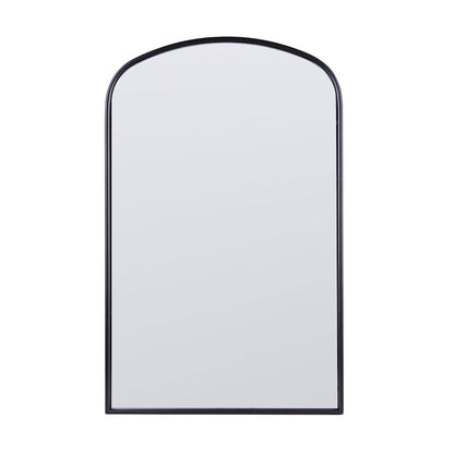 Canarm Gilly 20in Arched Wall Mirror | Matte Black Metal Frame | Entryway & Bathroom Accent | 20 x 2 x 32 in, Vertical Mount | Model RT21MBK2032