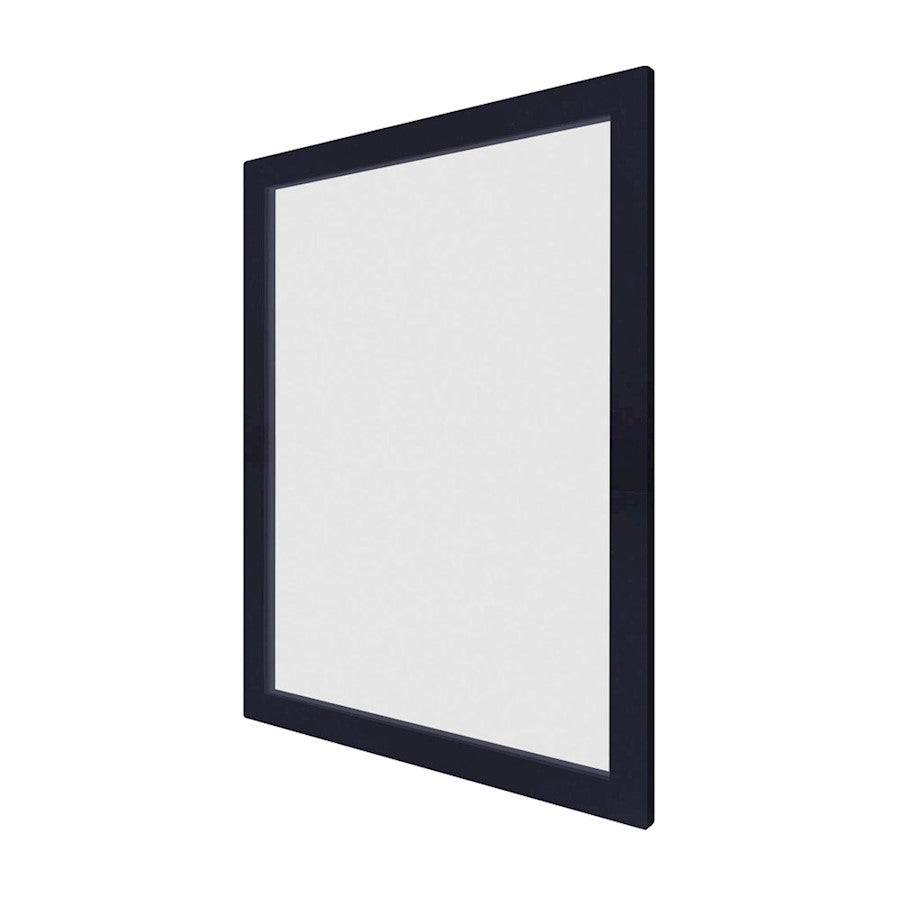 Canarm Bishop 36in Rectangular Wall Mirror | Matte Black Metal Frame | Bathroom & Entryway Accent | 36 x 28 x 1 in, Vertical Mount | Model RT2MBK2432