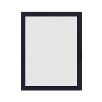 Canarm Bishop 36in Rectangular Wall Mirror | Matte Black Metal Frame | Bathroom & Entryway Accent | 36 x 28 x 1 in, Vertical Mount | Model RT2MBK2432