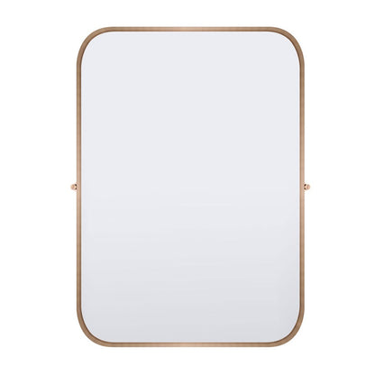 Canarm Cain 20in Round Wall Mirror | Gold Metal Frame | Bathroom & Entryway Accent | 20 x 4 x 23 in | Model RT31GD2023