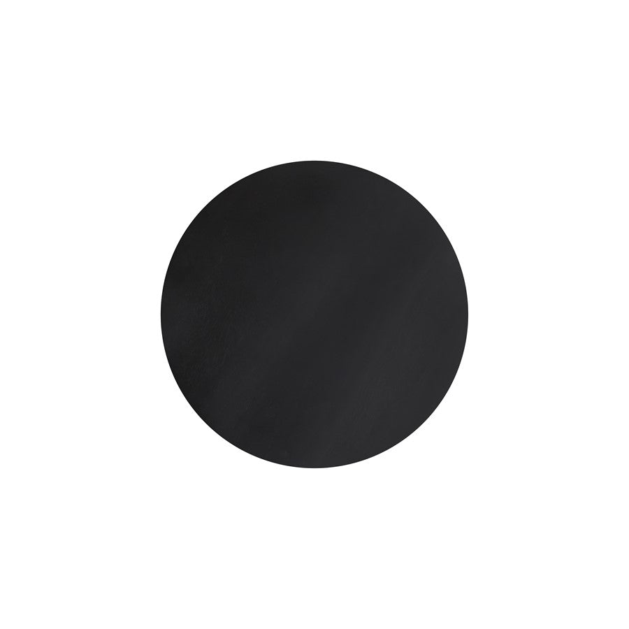 Canarm Jai 15in Round Side Table | Black Mango Wood Ribbed Design | Living Room & Bedroom Accent | 15 x 15 x 22 in | Model SAF3