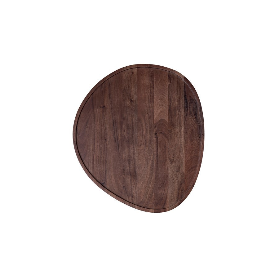 Canarm Koda 26in Walnut Nesting Table Set | Mid-Century Iron Frame | Living Room & Bedroom Accent | 23 x 26 x 17.5 in | Model SC-101