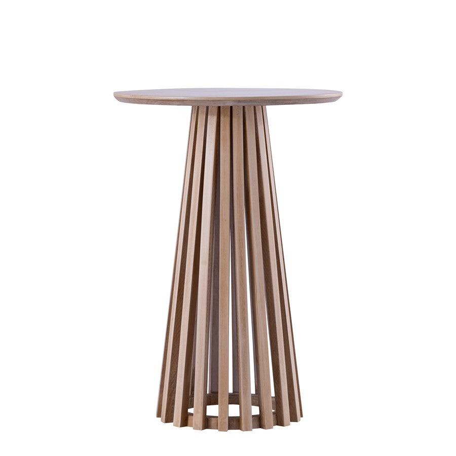 Canarm Lenan 22in Oak Coffee Table | Solid Wood Open Slat | Living Room & Bedroom Accent | 15.75 x 15.75 x 22.875 in | Model SC-104