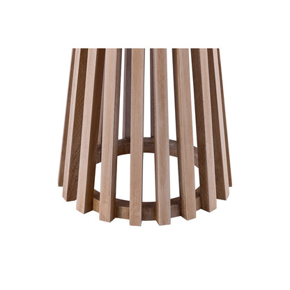 Canarm Lenan 22in Oak Coffee Table | Solid Wood Open Slat | Living Room & Bedroom Accent | 15.75 x 15.75 x 22.875 in | Model SC-104