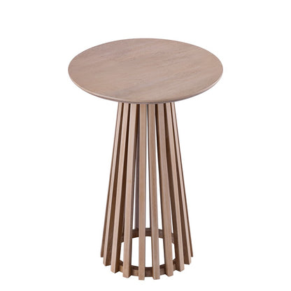 Canarm Lenan 22in Oak Coffee Table | Solid Wood Open Slat | Living Room & Bedroom Accent | 15.75 x 15.75 x 22.875 in | Model SC-104
