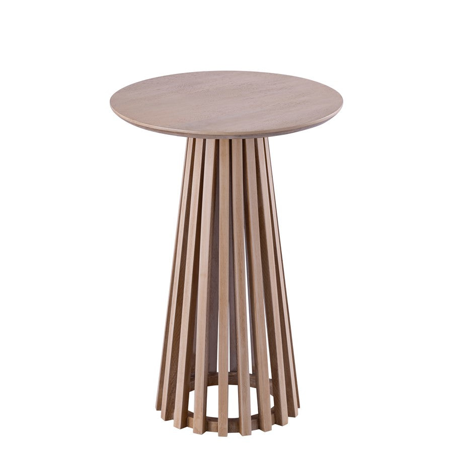 Canarm Lenan 22in Oak Coffee Table | Solid Wood Open Slat | Living Room & Bedroom Accent | 15.75 x 15.75 x 22.875 in | Model SC-104