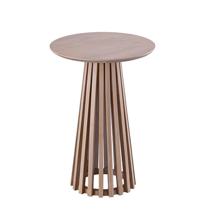 Canarm Lenan 22in Oak Coffee Table | Solid Wood Open Slat | Living Room & Bedroom Accent | 15.75 x 15.75 x 22.875 in | Model SC-104