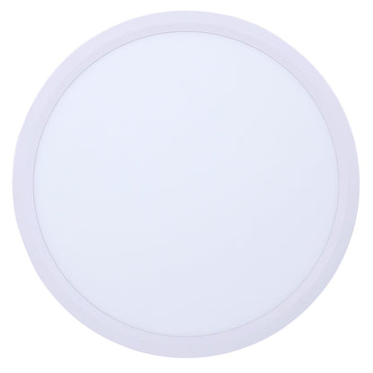Canarm Madison 12in 1-Light Flush Mount | White Dimmable LED | Bathroom & Hallway | 11.81 x 11.81 x 1.26 in | Model SMD1225WH