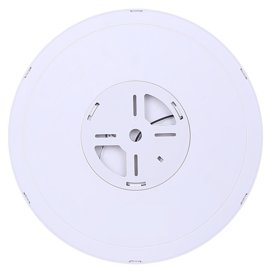Canarm Madison 12in 1-Light Flush Mount | White Dimmable LED | Bathroom & Hallway | 11.81 x 11.81 x 1.26 in | Model SMD1225WH