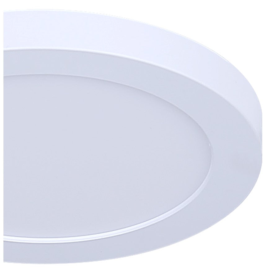 Canarm Madison 7in 1-Light Flush Mount | White Dimmable LED | Hallway & Closet | 7.01 x 7.01 x 0.67 in | Model SMD712WH