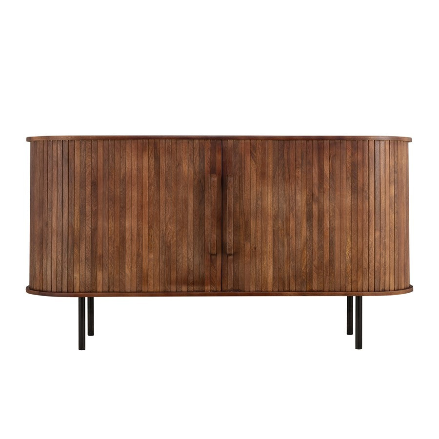 Canarm Elmhurst 60in Console Table | Natural Mango Wood & Black Iron | Entryway & Living Room Storage | 60 x 18 x 32 in | Model TISB-190