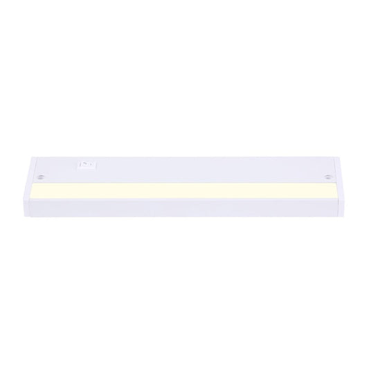 Canarm UCL 10in LED Undercabinet Light | White Finish | Kitchen & Workspace Task Light | 10 x 3 x 1 in | Model UCL-18-10WT
