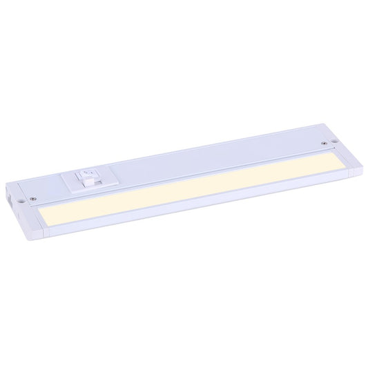 Canarm UCL 10in LED Undercabinet Light | Matte White Finish | Kitchen & Workspace Task Light | 10 x 3 x 44259 in | Model UCL-54-10WH