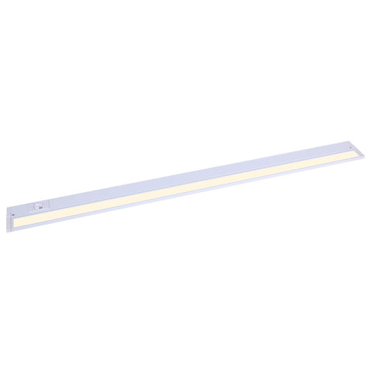 Canarm 30in 1-Light Undercabinet Light | Matte White LED | Kitchen & Workbench Task Lighting | 30 x 3 x 2.75 in | Model UCL-54-30WH