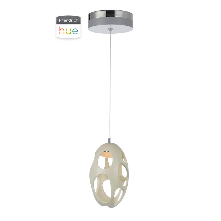 1 Light LED Mini Pendant White