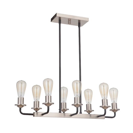 Craftmade Randolph 8 Light Island, Black