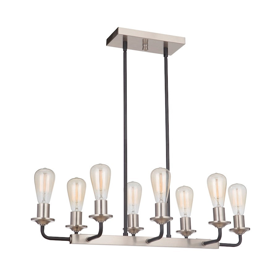 Craftmade Randolph 8 Light Island, Black