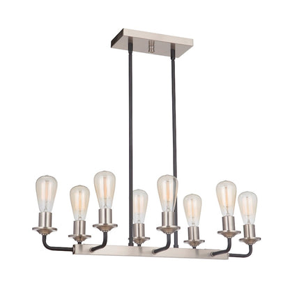 Craftmade Randolph 8 Light Island, Black