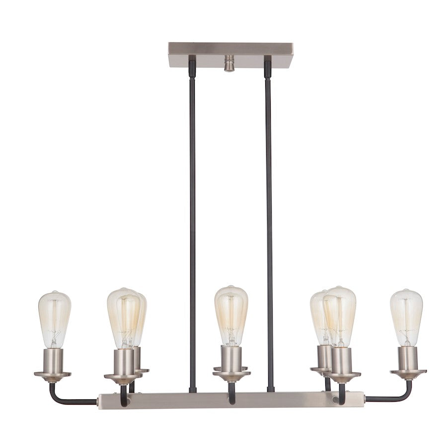 Craftmade Randolph 8 Light Island, Black