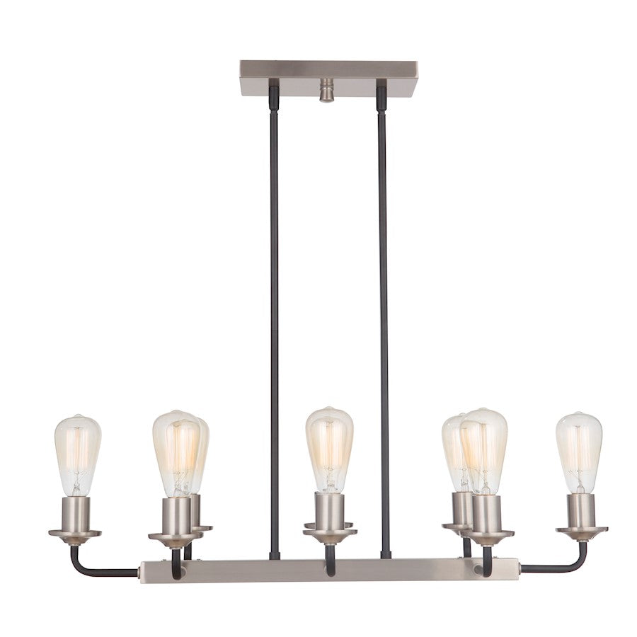 Craftmade Randolph 8 Light Island, Black