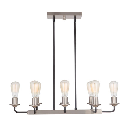 Craftmade Randolph 8 Light Island, Black