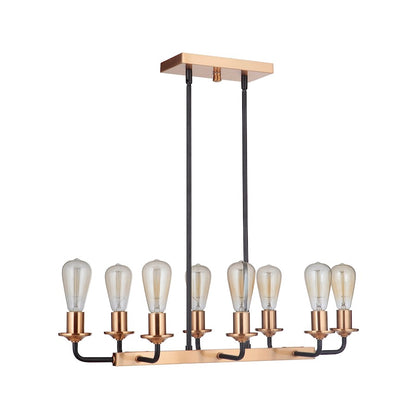 Craftmade Randolph 8 Light Island, Black