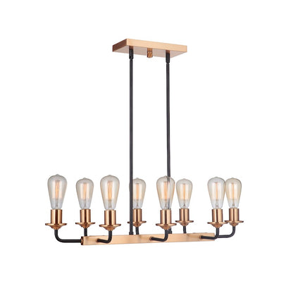 Craftmade Randolph 8 Light Island, Black