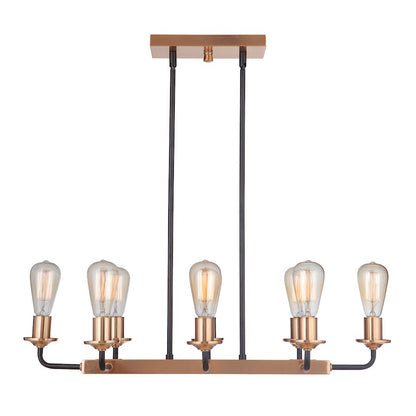 Craftmade Randolph 8 Light Island, Black