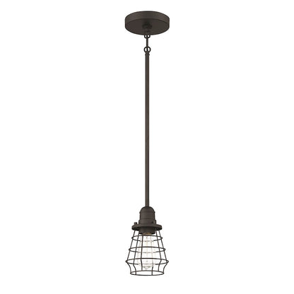 1 Light Mini Pendant, Black