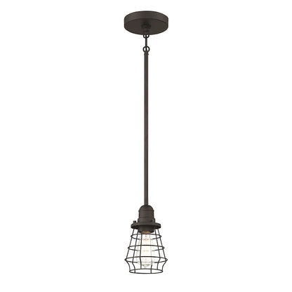 1 Light Mini Pendant, Black