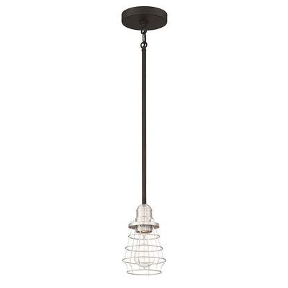 1 Light Mini Pendant, Black